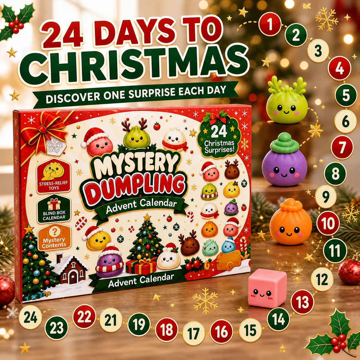 Mystery Dumpling Squishy Calendar