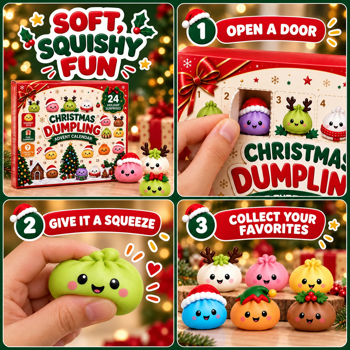 Mystery Dumpling Squishy Calendar
