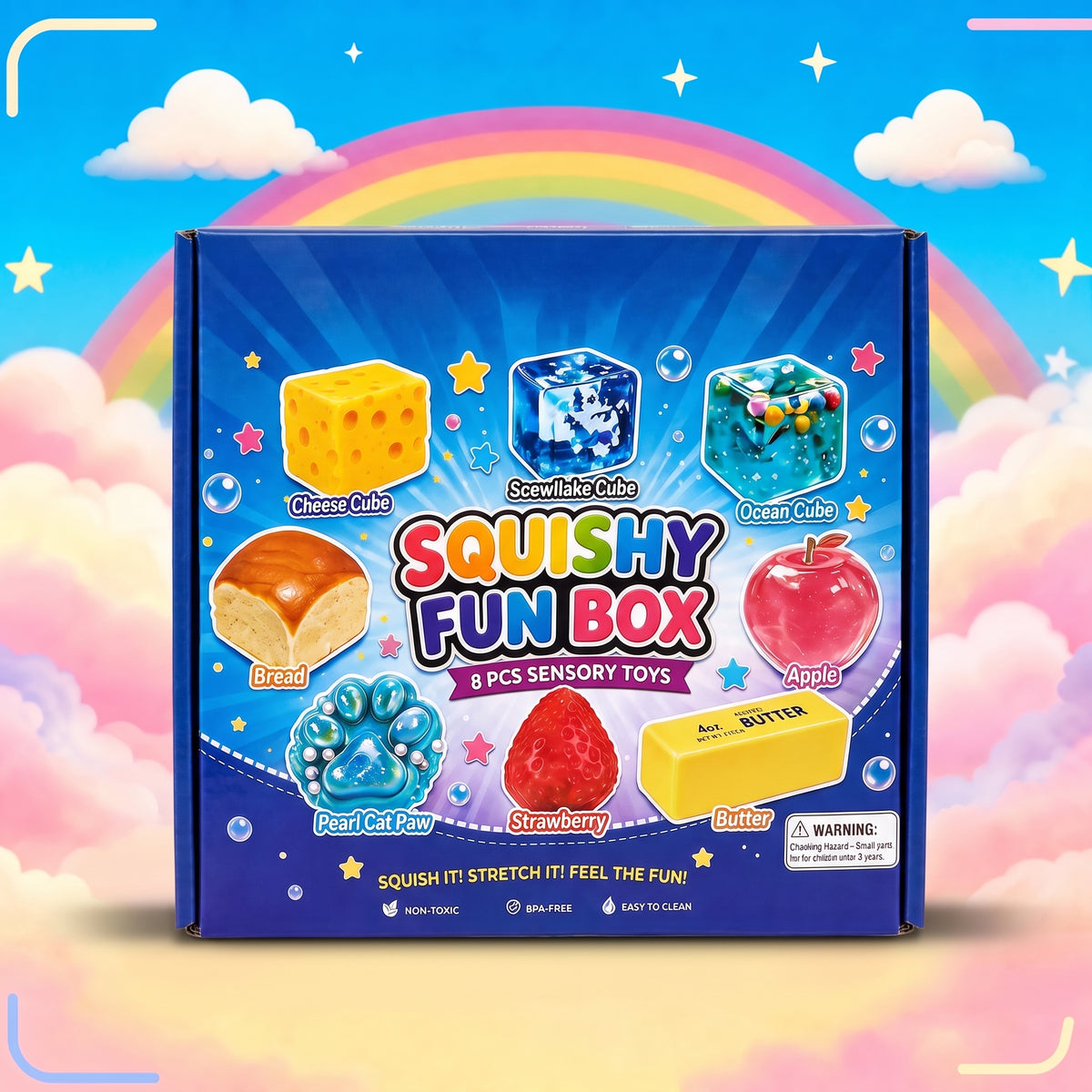 Squishy Fun Box - 8 Pieces